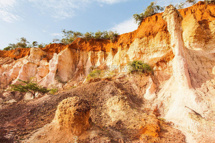 肯尼亚砂岩蓝色编队悬崖旅游旅行风景荒野沙漠国家图片