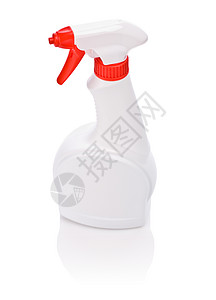 白喷雾瓶白色红色打扫厨房背景图片