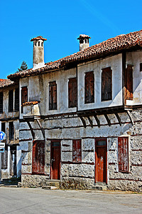 保加利亚兹拉托格勒的旧旅馆背景图片