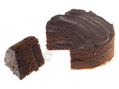 巧克力蛋糕海绵冰镇派对食物傻事蛋糕庆典白色甜点背景图片