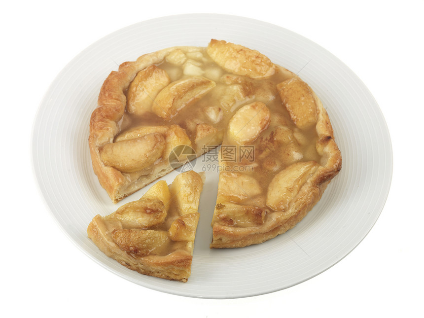 丹麦糕饼苹果塔糕点肉桂白色水果食物甜点图片