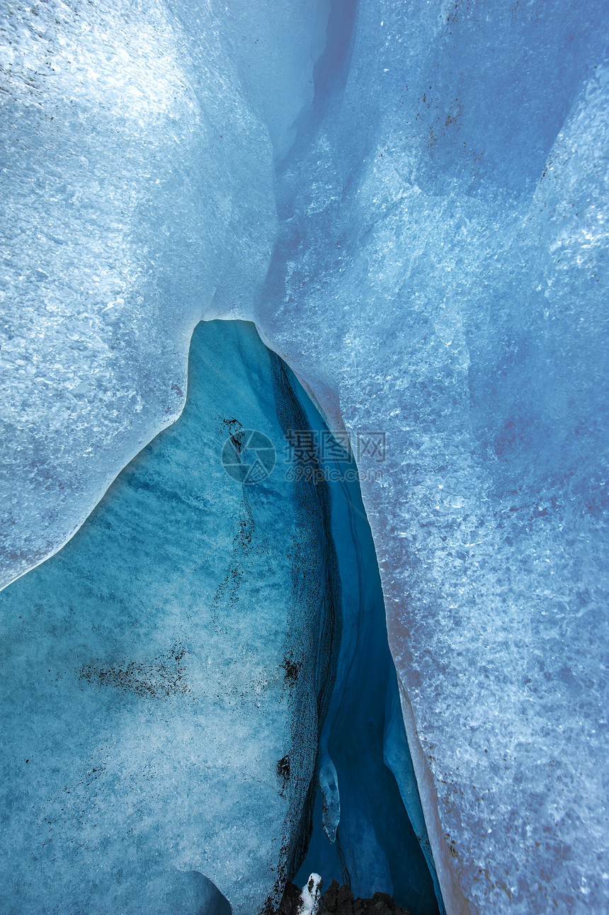 冰川高度高山冻结蓝色山脉洞穴场景山沟鸿沟峡谷图片
