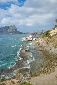 Calpe 算数晴天支撑头皮海岸线海岸风景高清图片