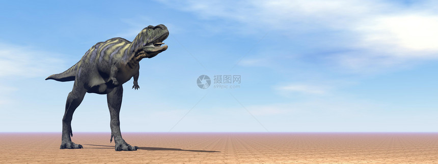 沙漠中的天龙恐龙三维转化图片