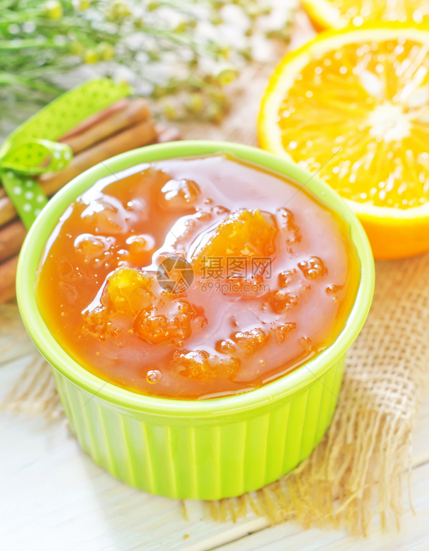 橙果酱产品小吃营养食谱甜点桌子维生素香橼美食烹饪图片