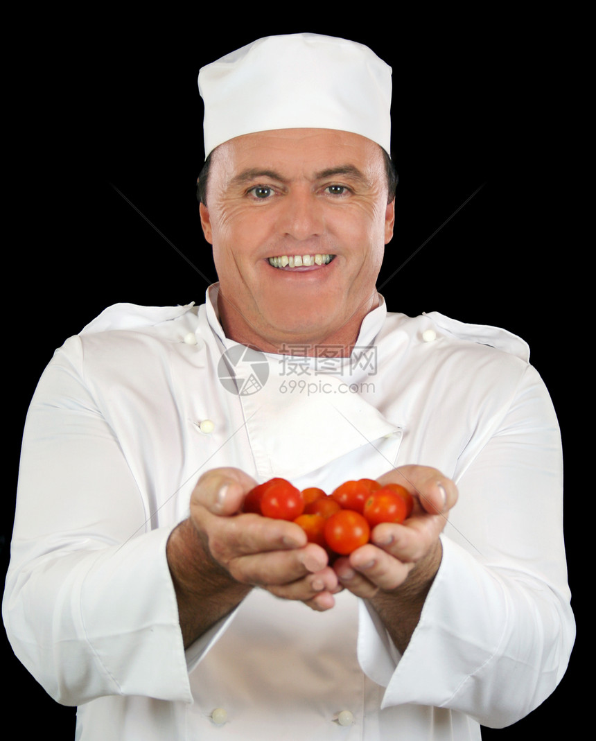 番茄厨师帽子服务商西红柿美食食物准备者主厨餐饮水果餐厅图片