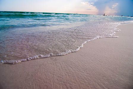 Florida海滩场景游客运输水域公寓休闲闲暇海水高清图片