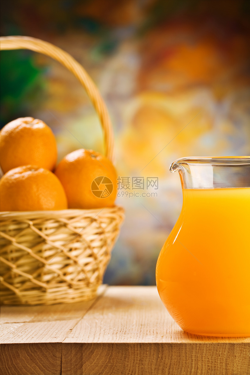 果酱加橙汁和大餐中的橘子图片