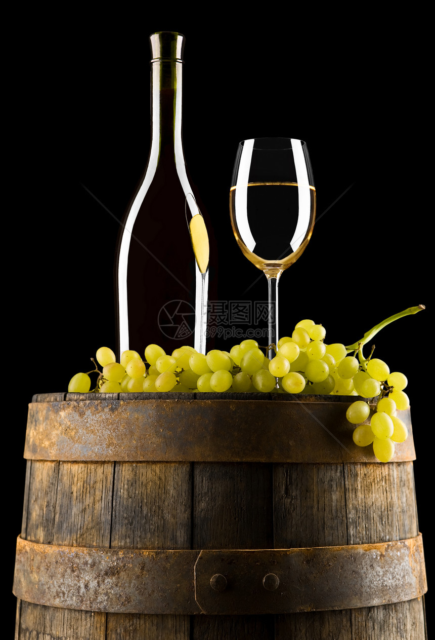 葡萄酒和葡萄组成图片