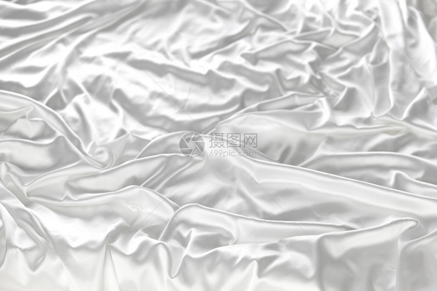 白帆布曲线窗帘衣服奢华海浪婚礼涟漪新娘纺织品图片