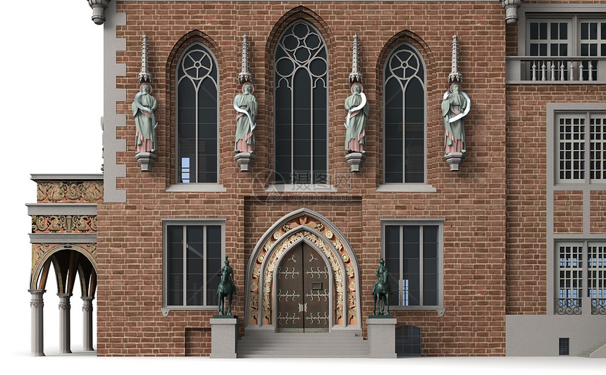 不来梅市政厅8号地标广场哑铃视力渲染教会时间参议院市长大教堂图片