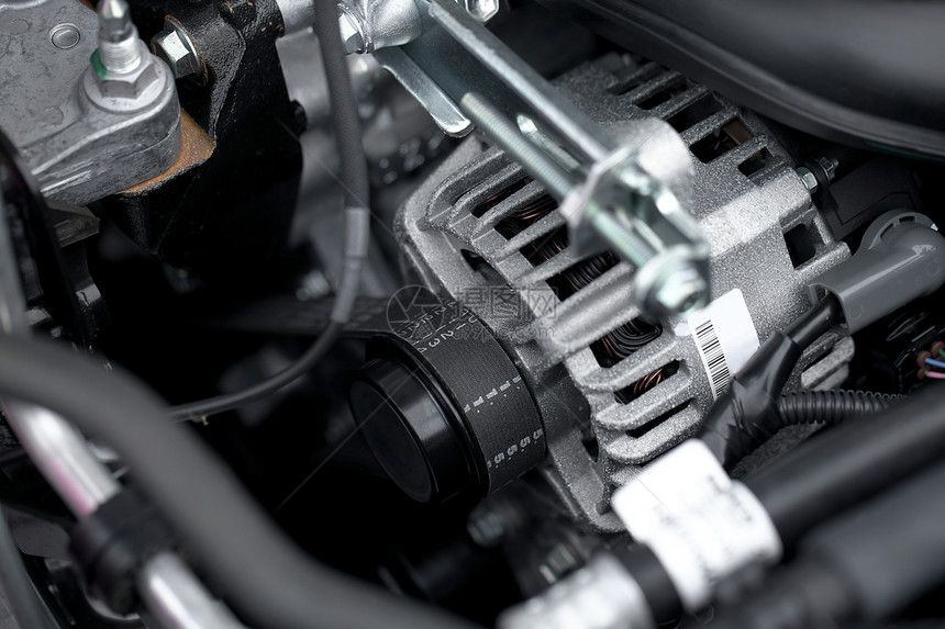 引擎腰带维修工厂风扇机械金属汽油燃料机器生产图片
