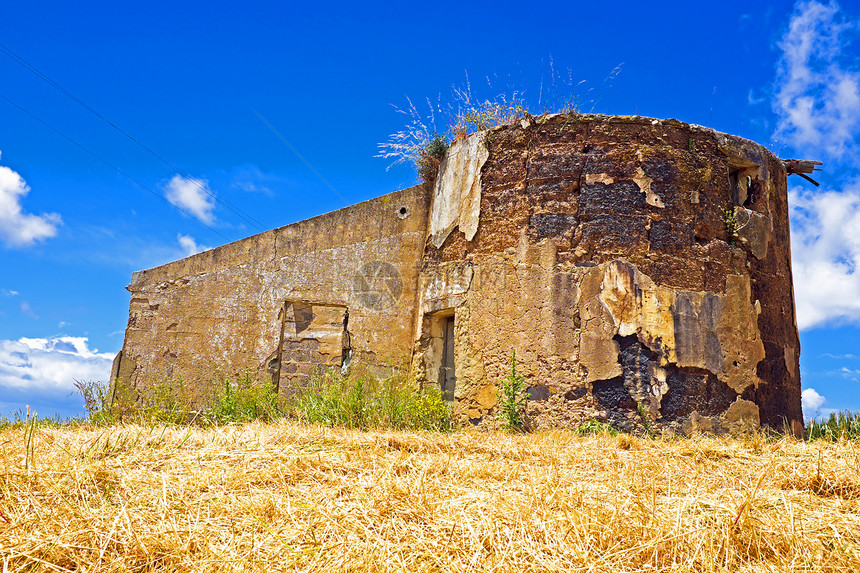 葡萄牙农村旧废墟的废墟图片