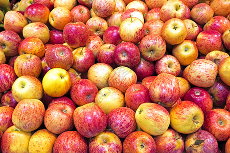 超市的红苹果背景图片
