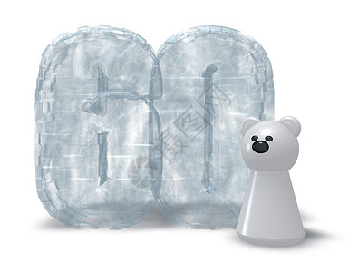 冰点和北极熊数学密码透明度动物哺乳动物纪念日生日插图周年宠物背景图片