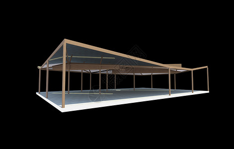 黑色背景的有机结构组织架构城市玻璃线条财产木头空白建筑插图食堂午餐背景图片
