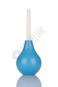 蓝橡胶梨注射器钡灌肠高清图片