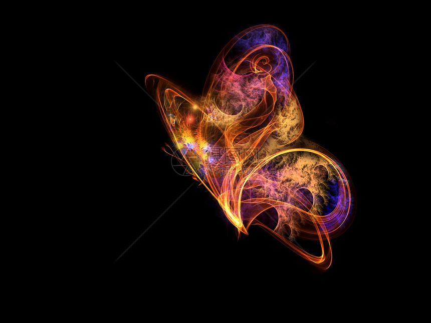 蝴蝶设计创造力数学昆虫轻轨装饰品插图元素火焰图片