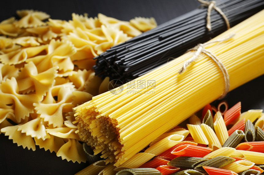 意大利意大利面粉种类和形状的多样化美食午餐饮食团体宏观小麦营养文化面条糖类图片