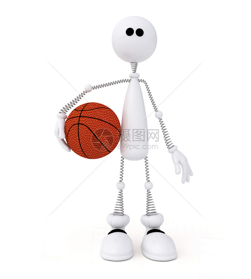 3D篮球选手游戏运动员插图玩家冠军卡通片训练男生图片