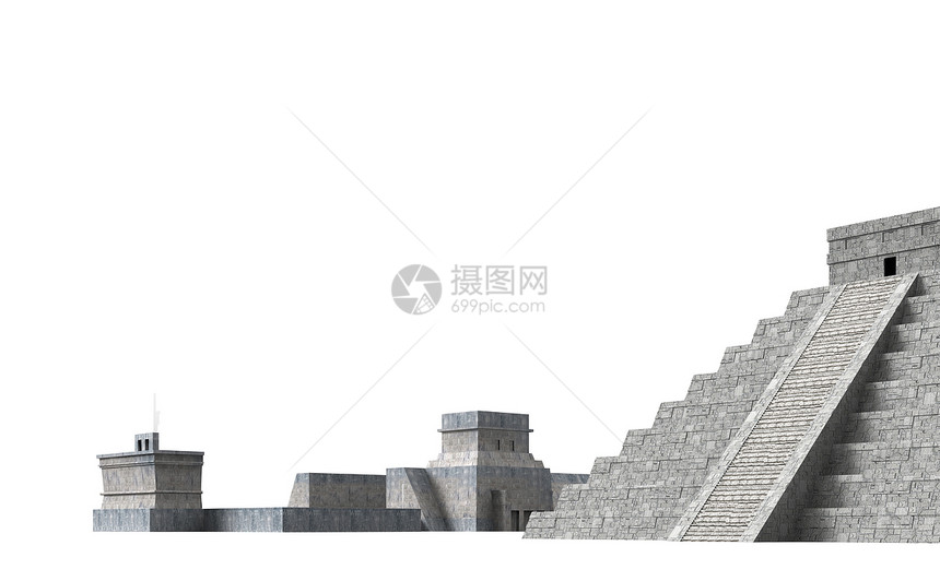 智琴 Itza 7牧师地标旅行渲染半岛宗教金字塔建筑学丛林城市图片