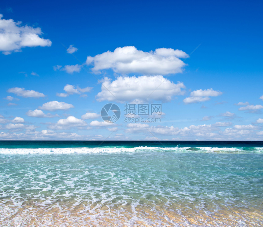 海 海太阳旅行假期支撑天空阳光蓝色放松晴天热带图片