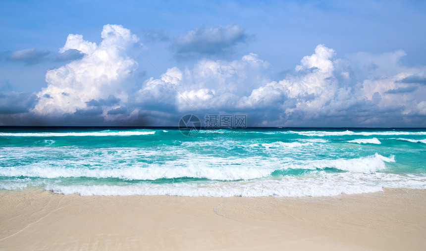 海 海太阳阳光天堂海景冲浪热带海浪蓝色旅行海洋图片