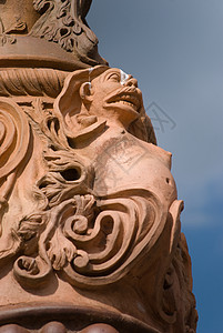 装饰花瓶花园建筑学风格历史性背景图片