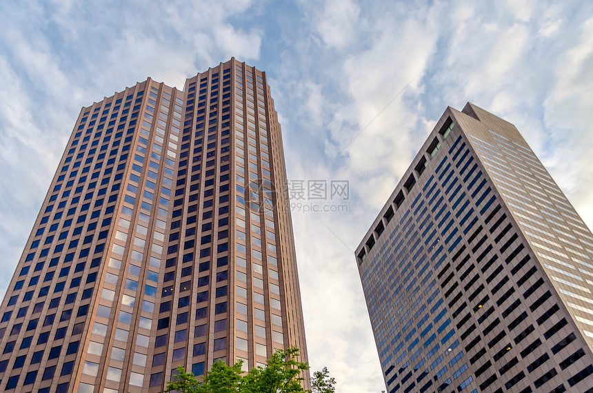 波士顿天窗摩天大楼建筑金融蓝色办公室经济公司旅行首都建筑学图片