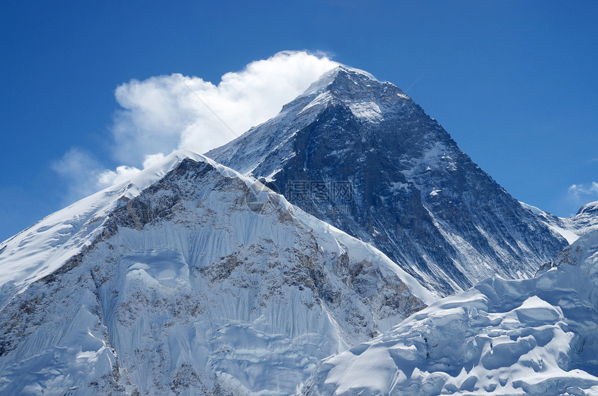 山峰或萨加玛塔     最高山峰 尼泊尔图片