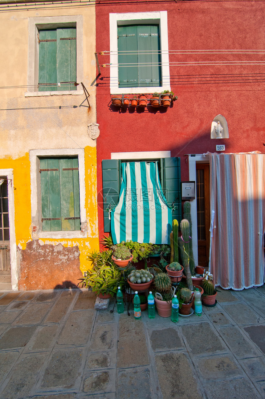 意大利布罗拉诺威尼斯岛都市世界遗产历史性旅行风光反射建筑学景观旅游假期图片