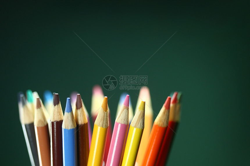 学校有色钢笔 露地深度极深橙子创造力绘画艺术调色板团体框架装饰品洪水铅笔图片