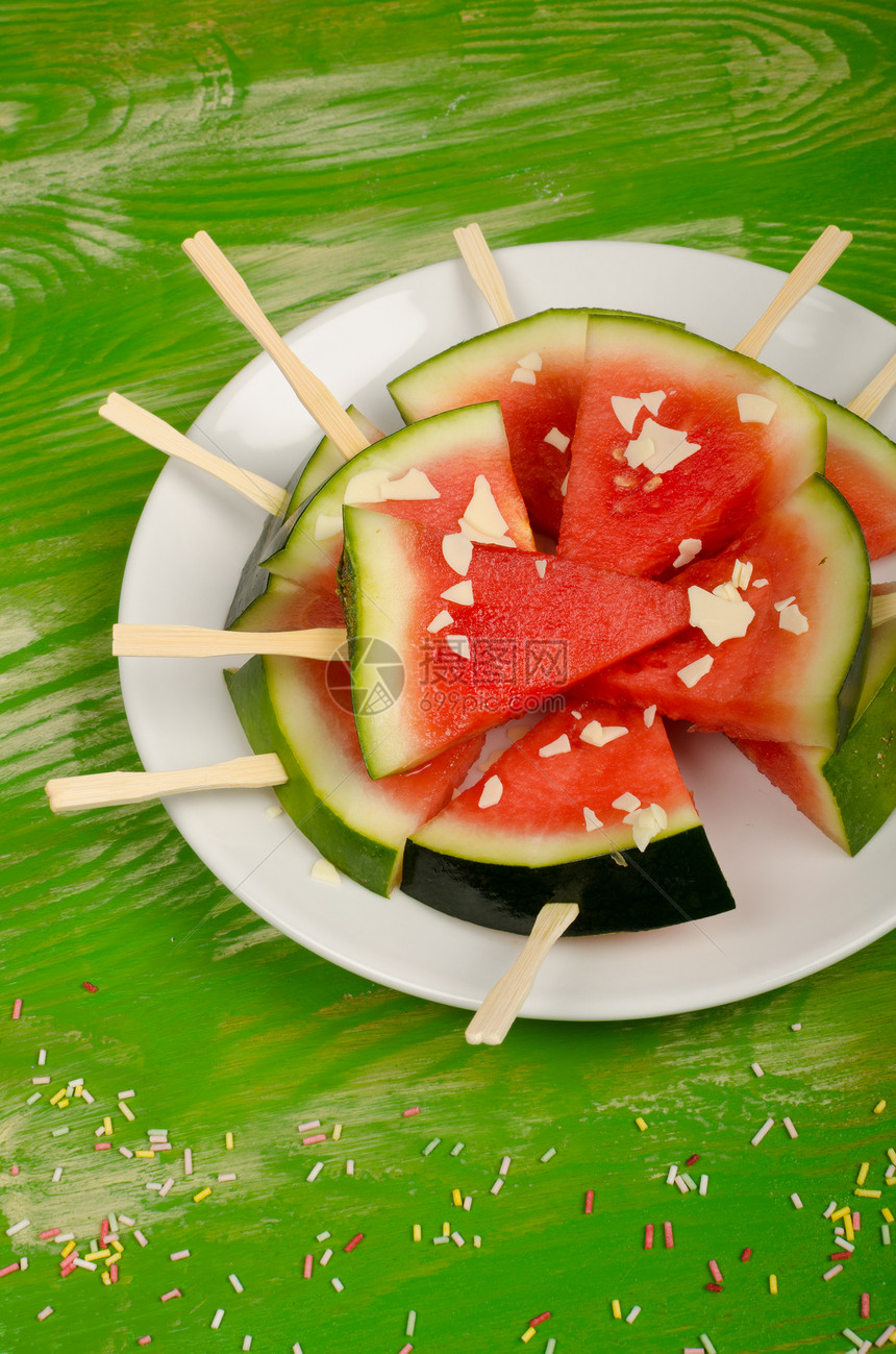 假冰棒保健卫生饮食美食盘子孩子们创造力食物儿童水果图片