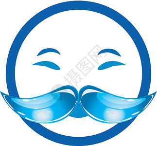 胡子素材透明胡子徽标眉毛气泡水晶斑点蓝色水滴环境液体海洋眼睛设计图片