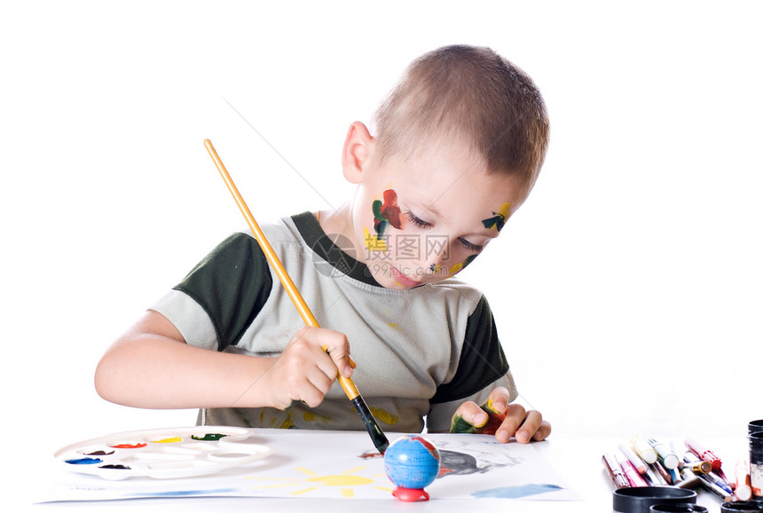 青年艺术家童年绘画创造力男生幼儿园教育学习工艺教养乐趣图片