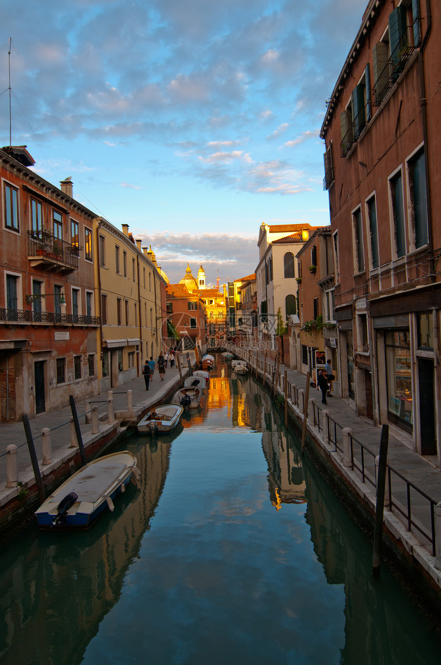 威尼斯意大利食人者观文化假期反射游客风景城市建筑目的地旅游石头图片