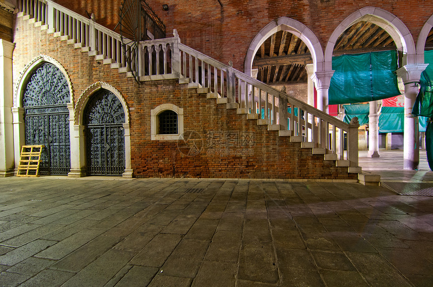 威尼斯意大利鱼市场风光历史地方海鲜地标目的地摄影反射旅行建筑图片
