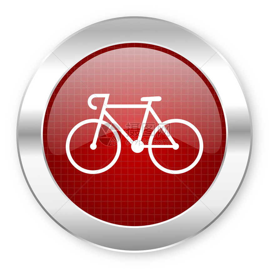 自行车图标按钮圆圈横幅活动驾驶运动山地互联网红色旅行图片