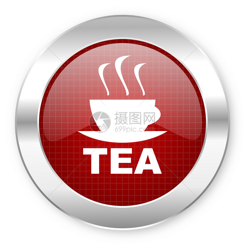 茶茶图标厨房红色芳香商业网络叶子按钮早餐横幅草本植物图片