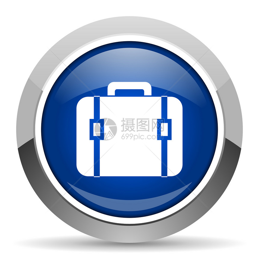 行李图标按钮旅游游客蓝色商业互联网网络合金标签钥匙图片