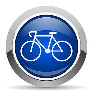 原创自行车图标自行车图标按钮运输商业骑术山地街道旅行蓝色互联网钥匙背景