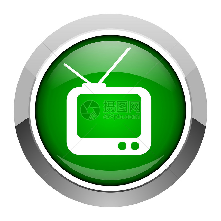 tv 图标商业网络钥匙展示电视居住按钮视频电话互联网图片