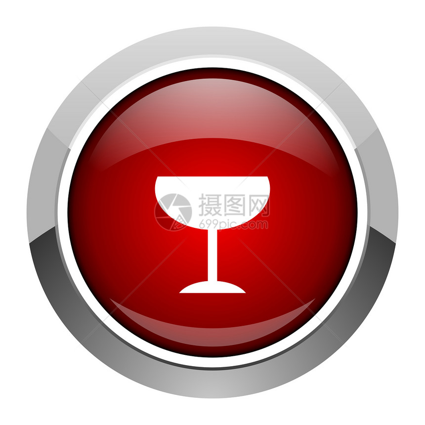 玻璃图标红色商业钥匙圆圈藤蔓餐厅香槟店铺合金横幅图片