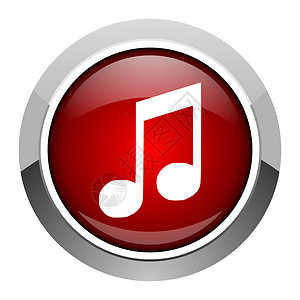 红色圆圈图腾音乐图标互联网红色合金乐器网络圆圈商业音乐播放器笔记艺术背景
