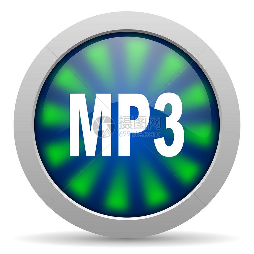 mp3 图标网络商业互联网圆圈溪流导航格式绿色技术音乐图片