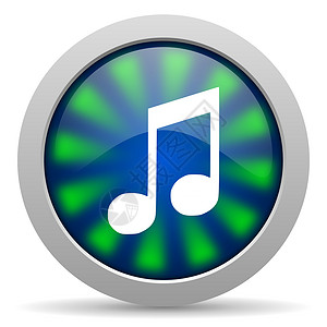 播放器logo音乐图标网络溪流白色钥匙圆圈立体声互联网音乐会旋律按钮背景