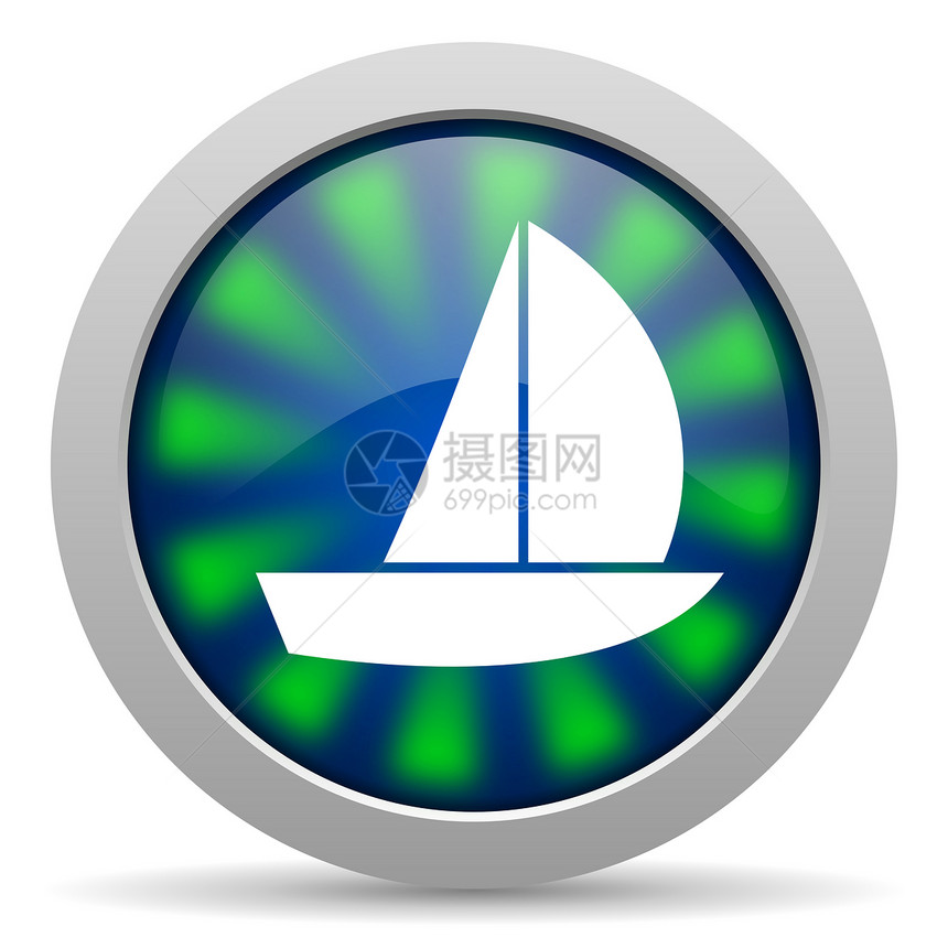 游艇图标赛车海洋商业按钮运输圆圈钥匙帆船互联网风帆图片