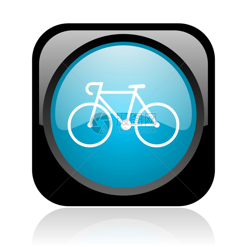 黑色和蓝色平方网络灰色图标旅游网站商业跑步活动互联网自行车车轮山地旅行图片