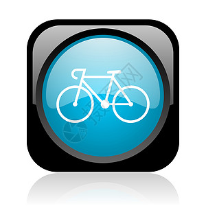 黑色和蓝色平方网络灰色图标旅游网站商业跑步活动互联网自行车车轮山地旅行背景图片
