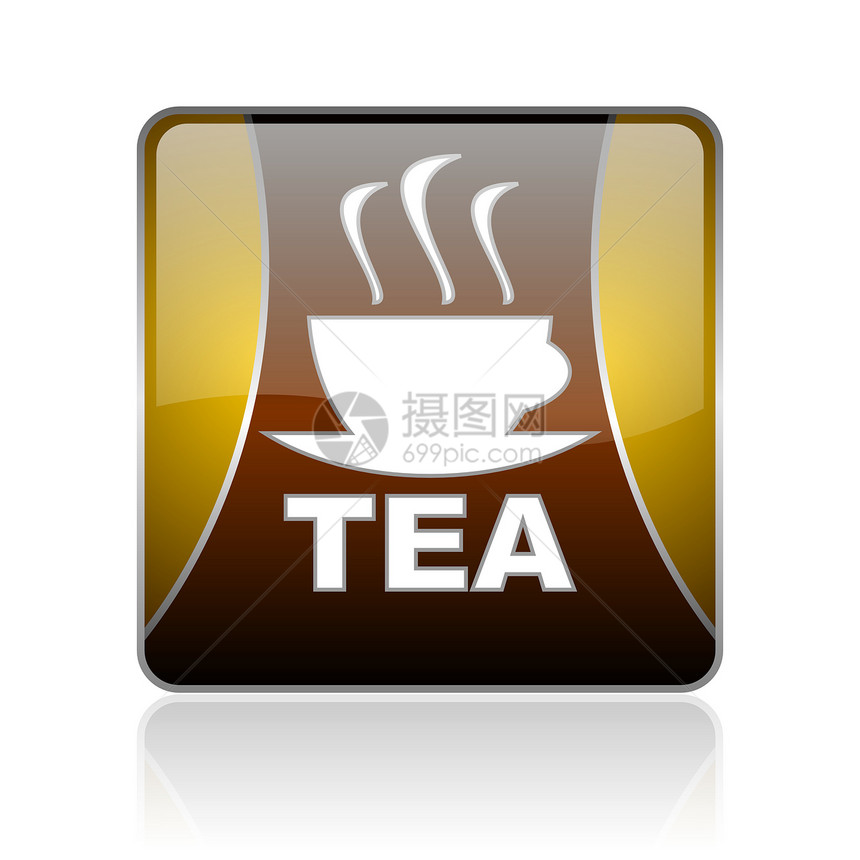 茶叶金方金方网的光亮图标图片